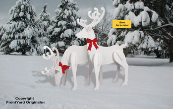 Elegant Reindeer Pair Display