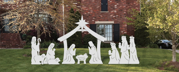 Complete Holy Family Nativity Display