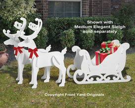 Elegant Reindeer Pair Display