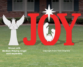 Outdoor JOY Nativity Display - In Red or White